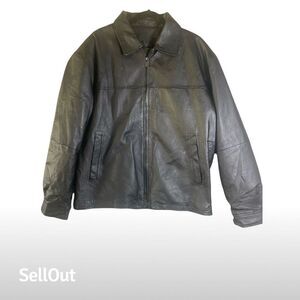 Marc Mattis Men's Biker Jacket Black Size L Mid-Length Casual